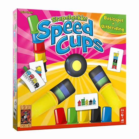 999 Games Stapelgekke Speed Cups Actiespel, 6 Spelers