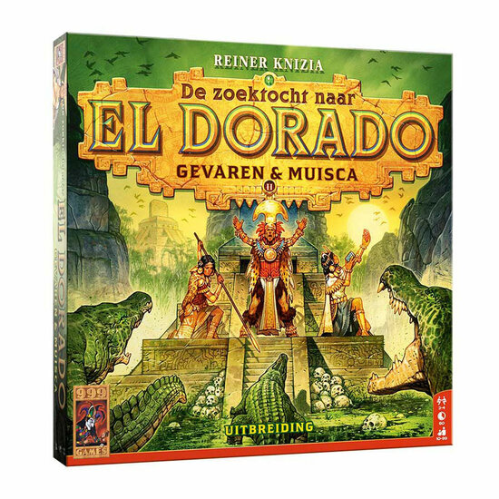 999 Games De Zoektocht naar El Dorado: Gevaren &amp; Muisca Uitbreiding Bordspel