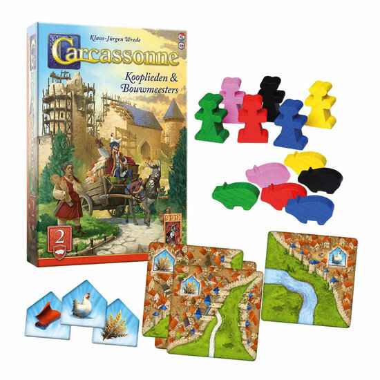 999 Games Carcassonne Kooplieden &amp; Bouwmeesters Uitbreiding