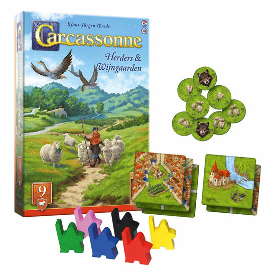 999 Games Carcassonne Herders &amp; Wijngaarden Uitbreiding