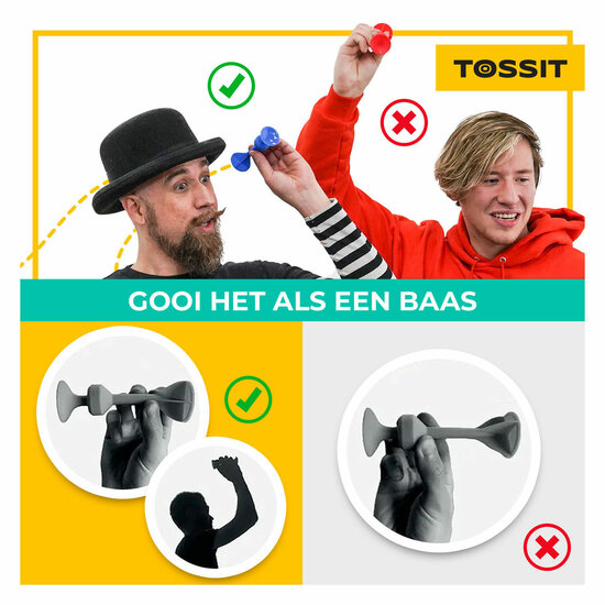 999 Games Tossit - Starter Pack - Rood-Turquoise