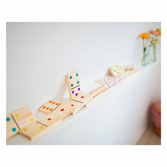 BS Toys Mega Houten Domino Spel, 28dlg,.