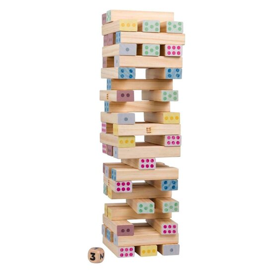 BS Toys Houten Reuzegroot Nummertoren - 46dlg.