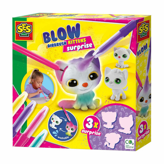 SES Blow Airbrush Pens - Katjes Surprise, 3st.