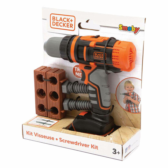 Smoby Black &amp; Decker Boor met Schroevendraaierset, 7dlg.