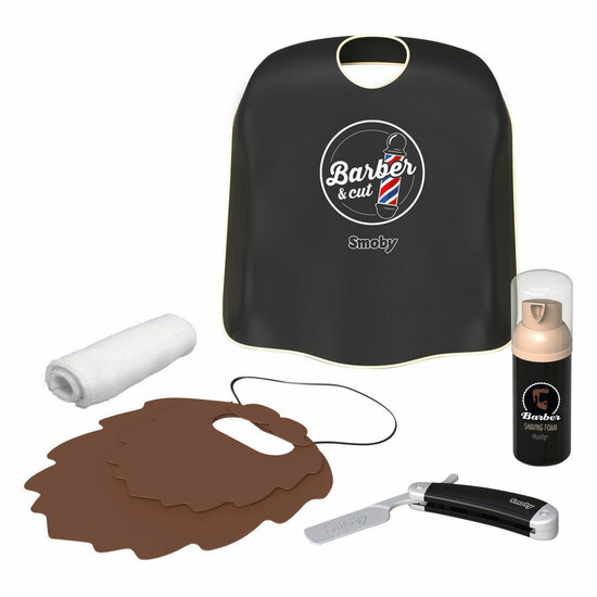 Smoby Barber &amp; Cut Barbier Mijn Eerste Baard, 5dlg.