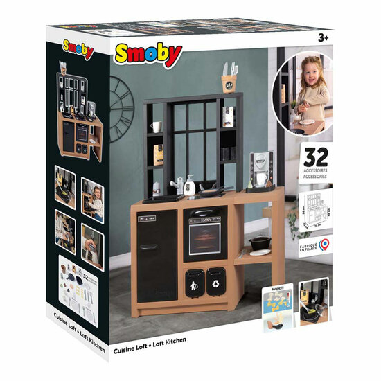 Smoby Loft Speelkeuken, 32dlg.