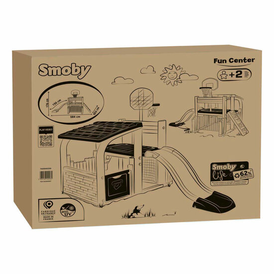 Smoby Life Plezier Sport Centrum met Glijbaan