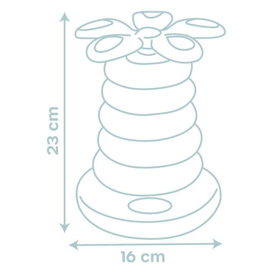 Little Smoby Roly Poly Stapelpiramide - 6dlg.