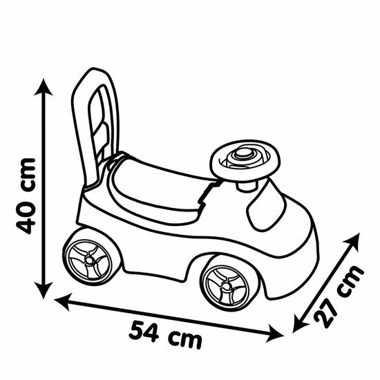 Smoby Loopauto Ride On - Roze
