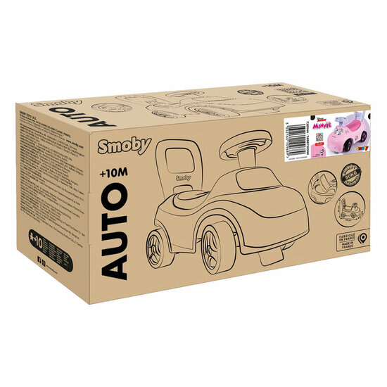 Smoby Loopauto Minnie Mouse Auto - Roze