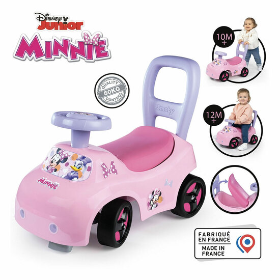 Smoby Loopauto Minnie Mouse Auto - Roze