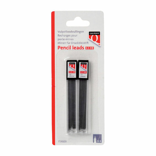 Potloodstift Quantore 0.5mm HB 24 stuks