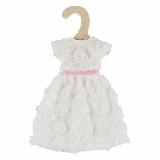 Witte Jurk voor Modepoppen - 29cm