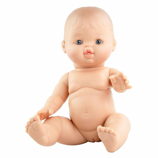 Meisjes Babypop met Gebreide Romper - 34cm