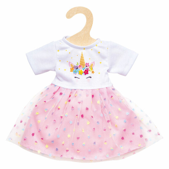 Meisjes Babypop met Eenhoornjurk Hannah - 34cm