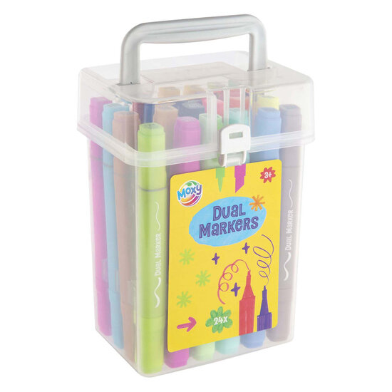 Dual Markers in Opbergbox - 24 stuks