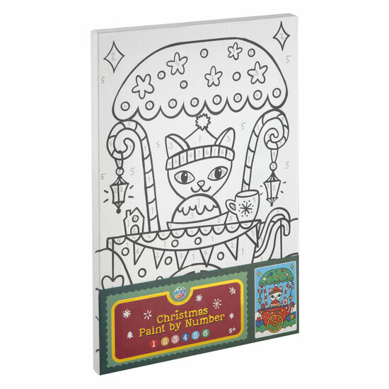 Schilderen op Nummer Canvas Kerstmis - A4