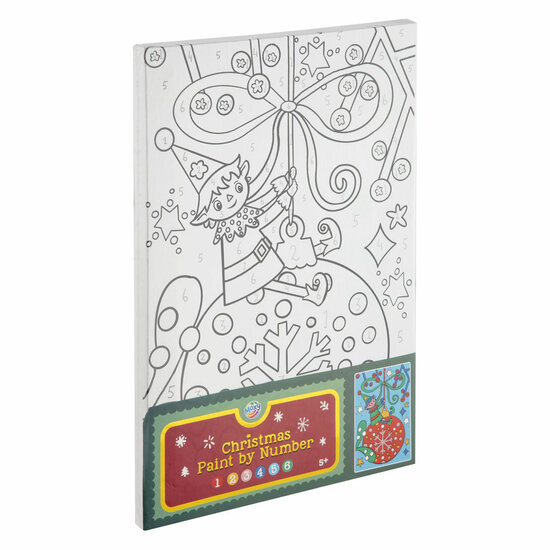 Schilderen op Nummer Canvas Kerstmis - A4