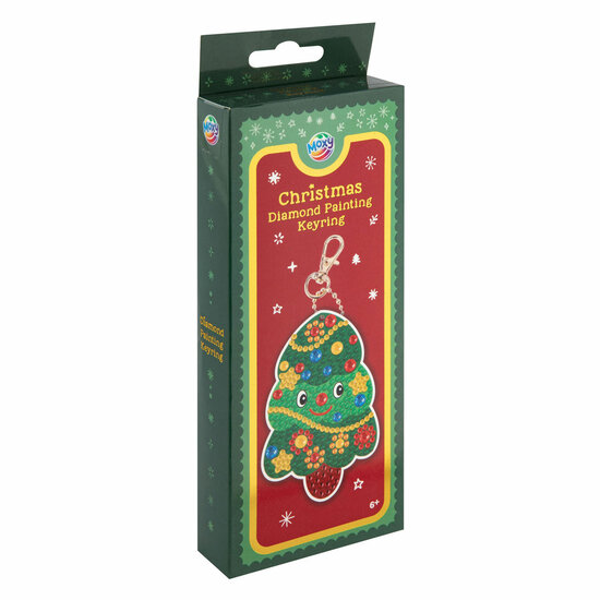 Diamond Painting Sleutelhanger Kerstmis