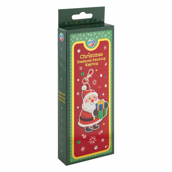 Diamond Painting Sleutelhanger Kerstmis