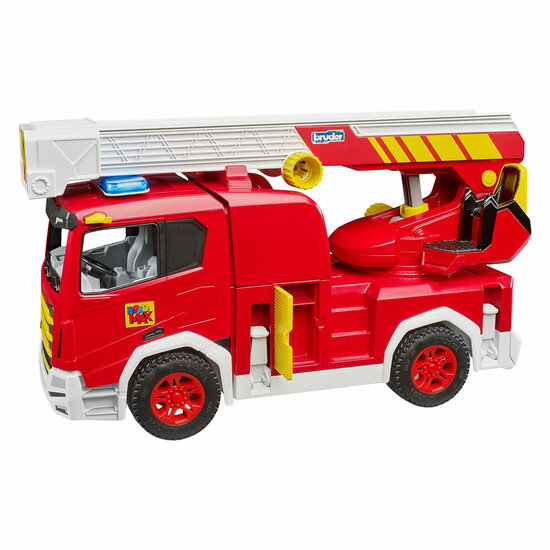 Bruder Roadmax Brandweerwagen met Draaibare Ladder