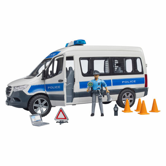 Bruder Mercedes Benz Sprinter Politie met Licht en Geluid - 1:16