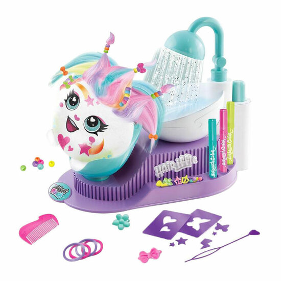 Airbrush Plush Hairiffic Hairstyling Salon - Kleur je Knuffel