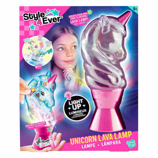 Style 4 Ever Eenhoorn Lava Lamp