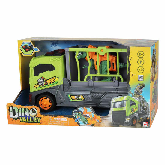 Dino Valley Transporttruck met Kooi - 37cm