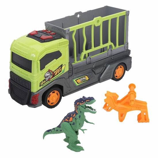 Dino Valley Transporttruck met Kooi - 37cm
