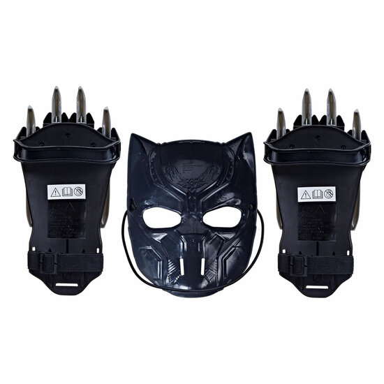 Black Panther Strijder Pakket - Masker en Handschoenen