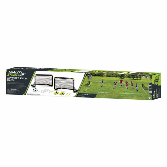 Anywhere Soccer Match Voetbaldoel Set 2 x 91 x 61 x 61 cm