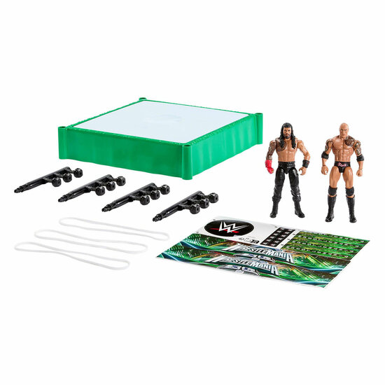 WWE Vechtring met 2 Speelfiguren