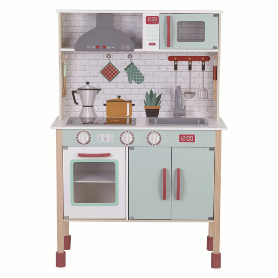 Houten Keuken met Geluid