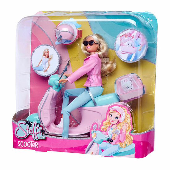 Steffi met Scooter Speelfiguur