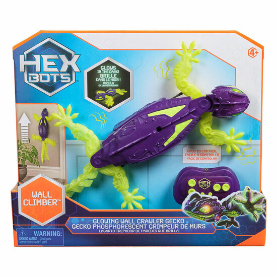 Hex Bots - Wall Crawler Gecko  - Glow in the Dark