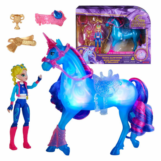 Unicorn Academy Train and Glow River - 11.5 cm &amp; 12.5 cm