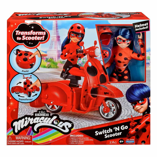 Miraculous Scooter met Ladybug pop