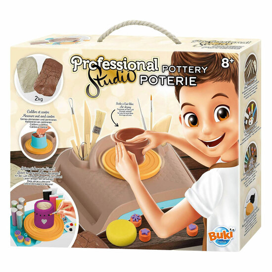 Professional Studio Pottery Pottenbakkerij Set incl. 2kg Klei