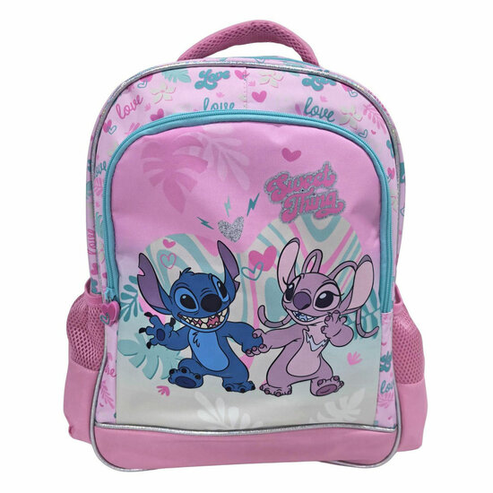 Stitch Love Rugzak 3 Compartimenten met Zijvakken