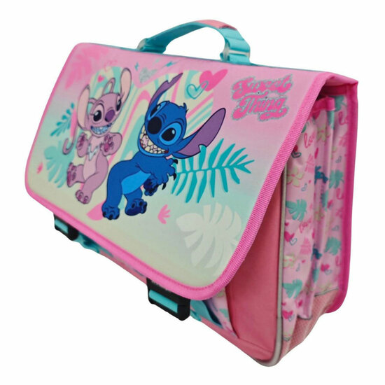 Stitch Love Schooltas met 2 Compartimenten met Voorvak