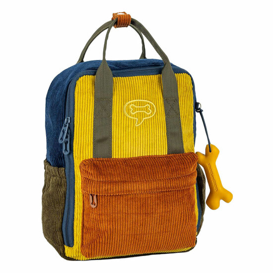 Stones and Bones Corduroy Indigo &amp; Cognac Ivy Rugzak