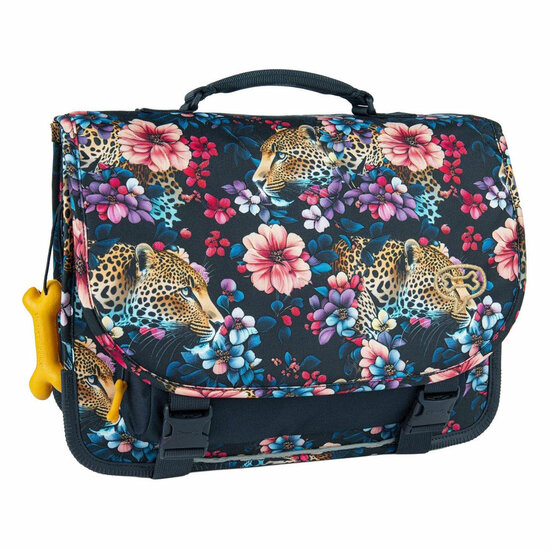 Stones and Bones Floral Ambush Indigo Cedar Schooltas