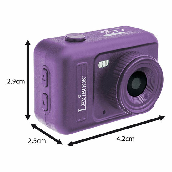 Mini Digitale Camera Sleutelhanger Paars