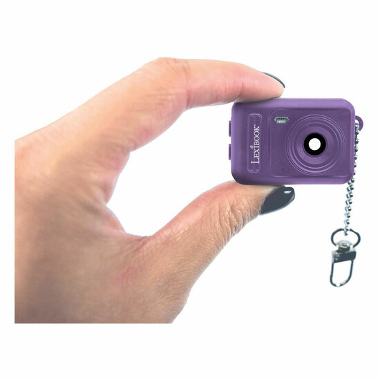 Mini Digitale Camera Sleutelhanger Paars