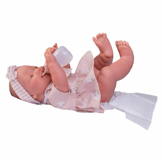 Mia Newborn Pop met Toilettas - 42cm