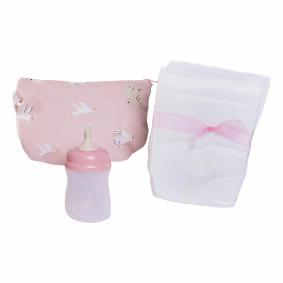 Mia Newborn Pop met Toilettas - 42cm