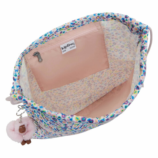 Kipling Supertaboo Gymtas - Digi Flower Print