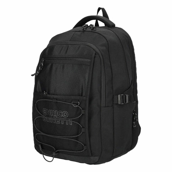 Enrico Benetti Rugzak Anchorage zwart - Laptop 17 inch